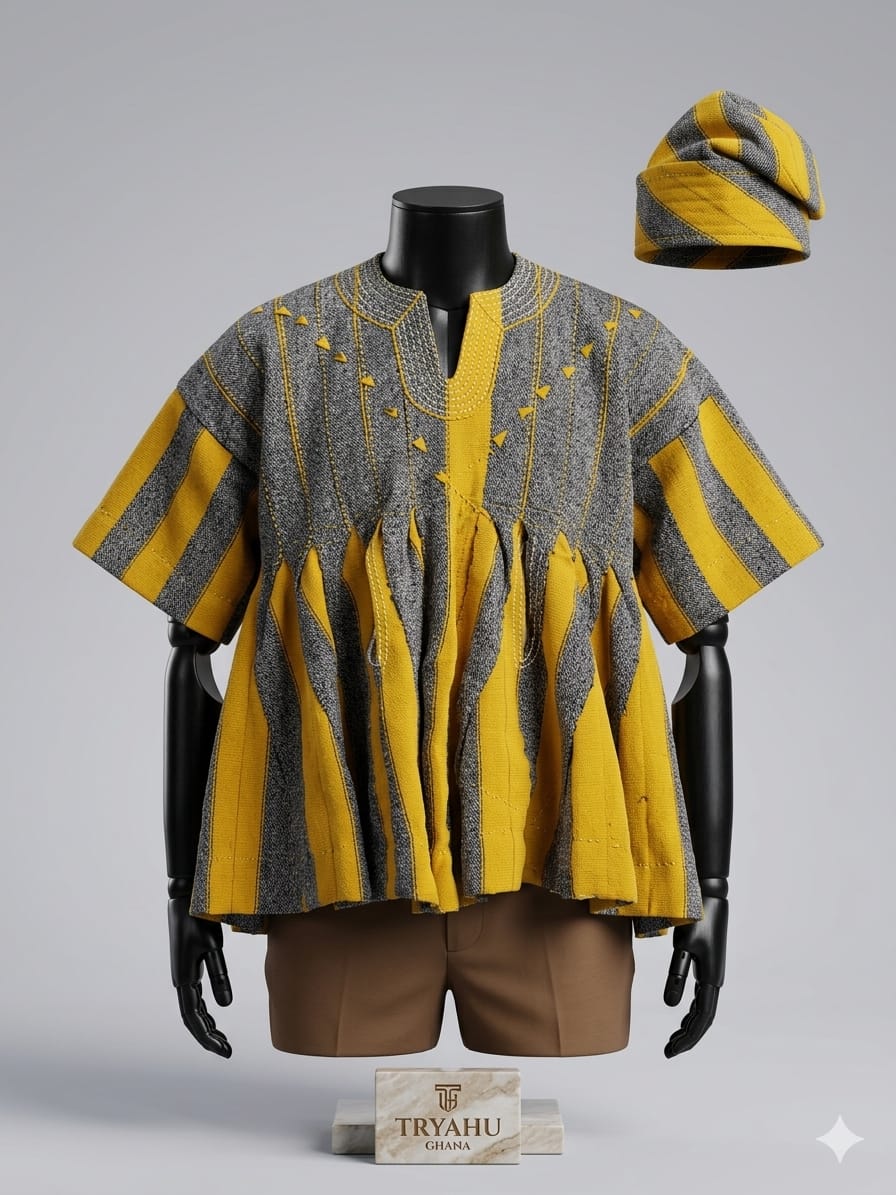 Premium African Fugu Smock Ghana | Executive Batakari Fashion – Tryahu